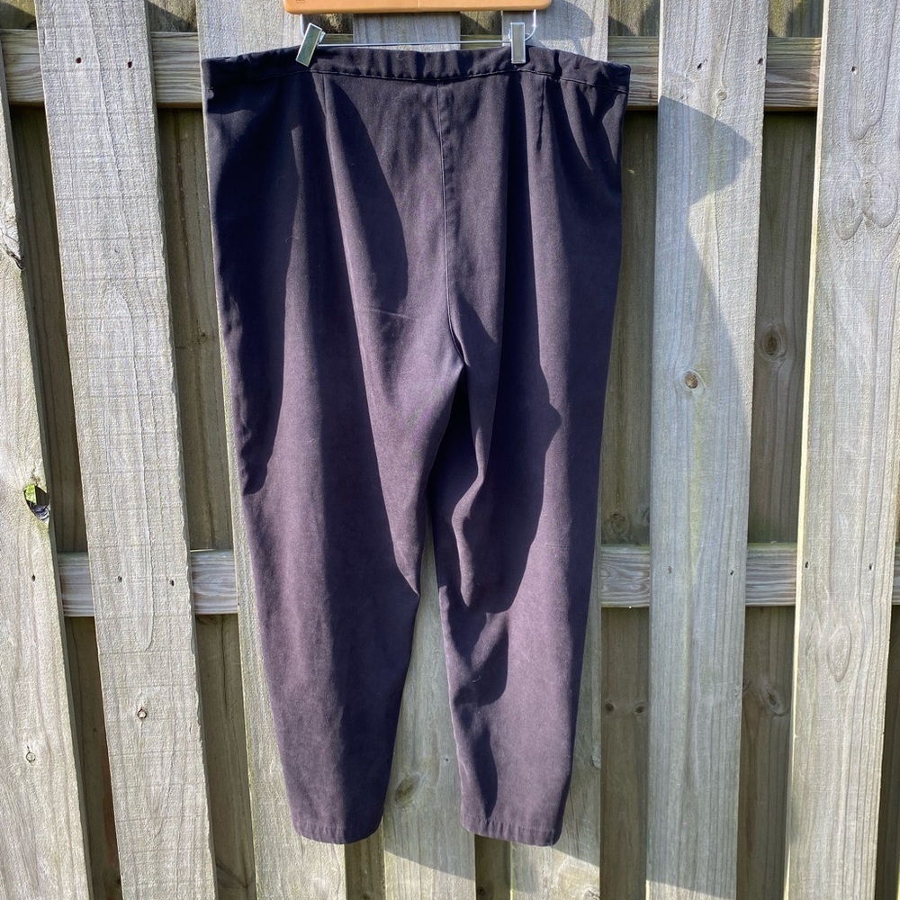 Classic Elements Women's size 22 Ultra Soft Black Dress Pants/Trousers - Picture 4 of 5